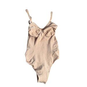 SKIMS Seamless Sculpting Thong Bodysuit Clay Beige XS (US 0-2) NWOT MSRP $70